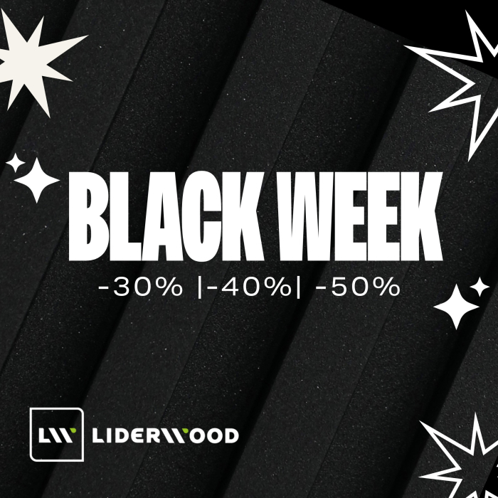 Black Week at Liderwood &ndash; transform your space with up to 50% off