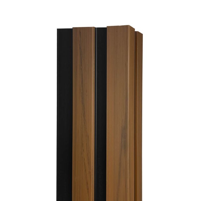 Deska Kompozytowa Narożna Lamelowa DUO Teak/Czarny - dł. 2,9 m