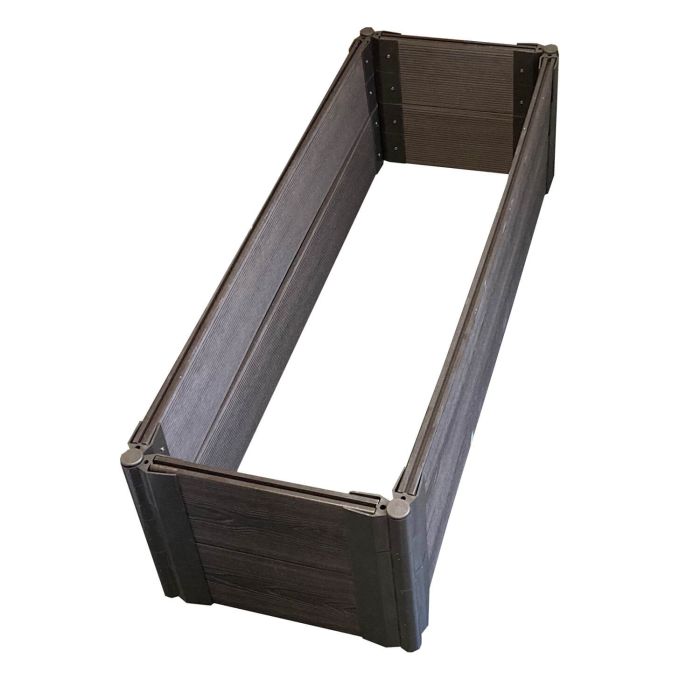 Łącznik do grządek podwyższonych, z kotwą, regulowany, brązowy – zestaw 4 szt.