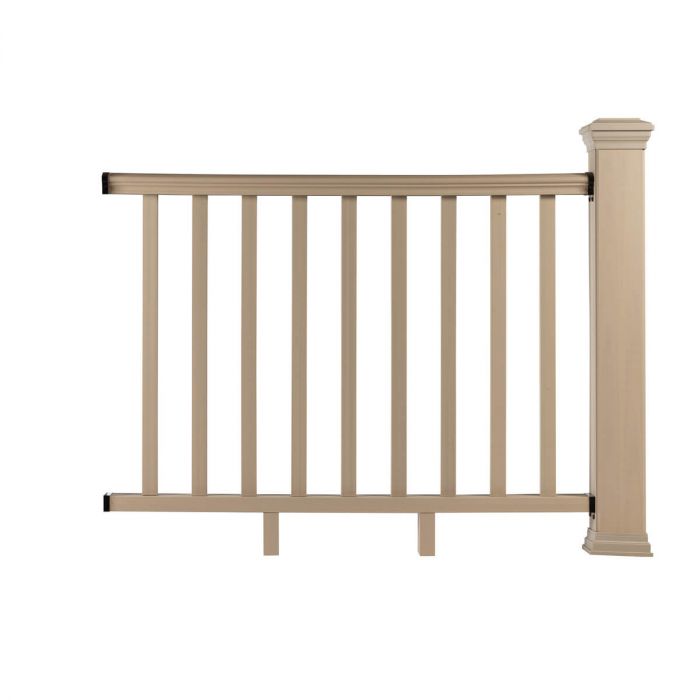 Balustrada kompozytowa Ecru 140 x 113 cm (1 słupek)