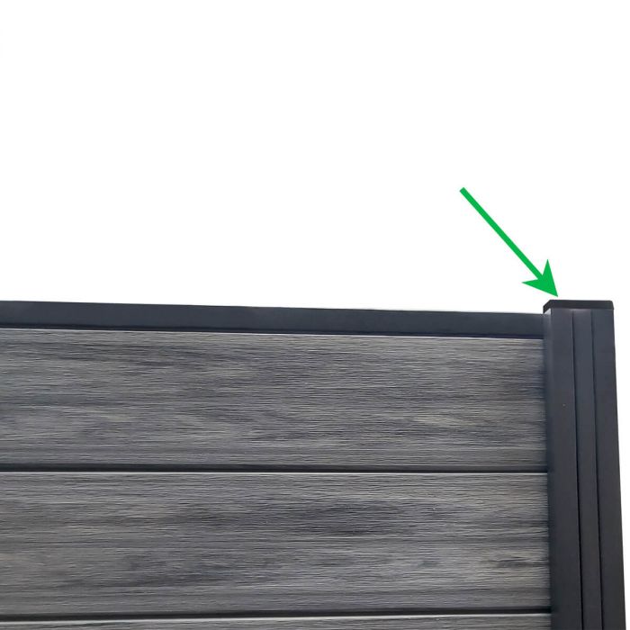 Czapka Maskująca Do Słupka Ogrodzeniowego Antracyt 68x68 mm