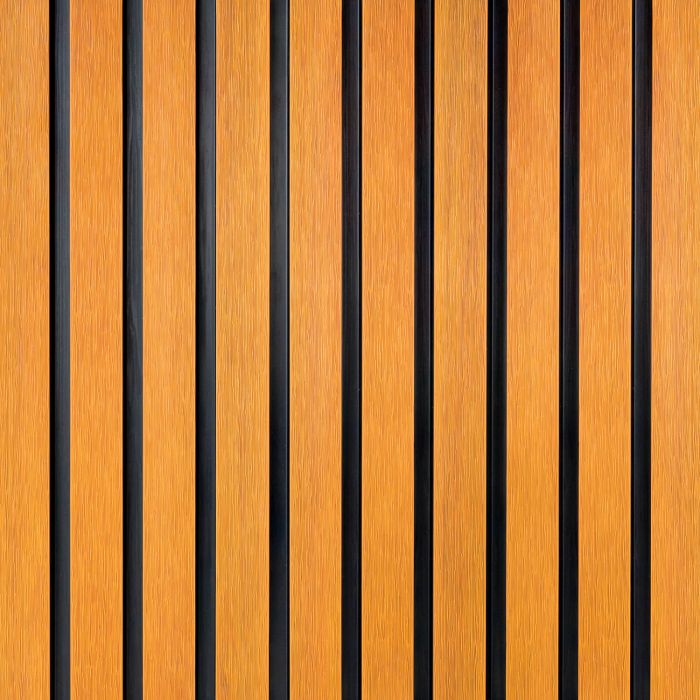 Premium Composite Slatted Cladding Board Amber Oak / Black – 2,9 m Premium Composite Slatted Cladding Board Amber Oak / Black – 2,9 m