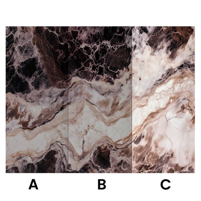 Wall Panel XXL Emperador Black Glossy 120 x 280 cm 3 mm (C)