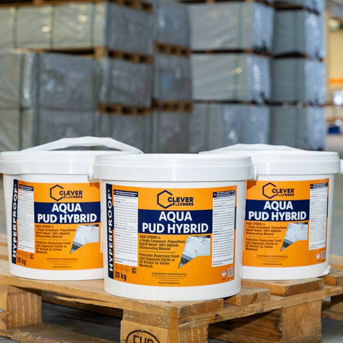 1-Component Polyurethane Waterproofing Membrane CLEVER AQUA PUD HYBRID – 20 kg 1-Component Polyurethane Waterproofing Membrane CLEVER AQUA PUD HYBRID – 20 kg