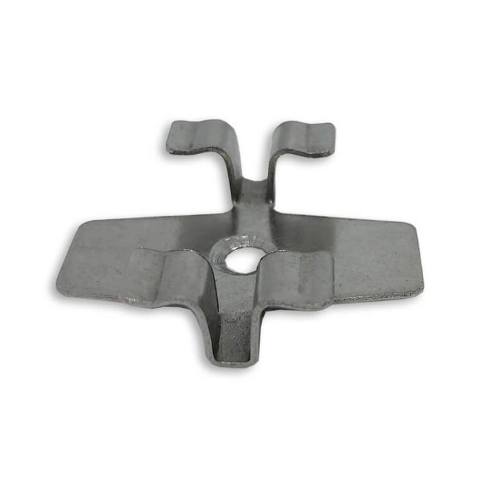 Klips montażowy ze stali nierdzewnej L-8 do deski Premium + wkręt – 100 szt.