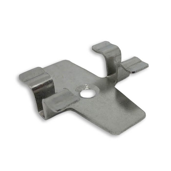 Klips montażowy ze stali nierdzewnej L-8 do deski Premium + wkręt – 100 szt.