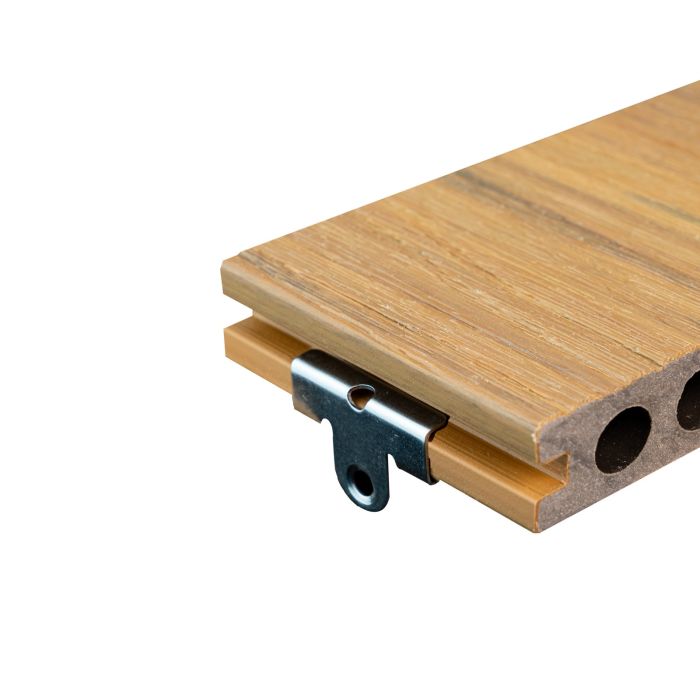 Stainless Steel Mounting Clip L-11 Start/End + Screw - 10 pcs.