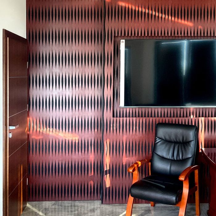 Acoustic slats on felt S-Line/V-Line – Sample (of your choice)