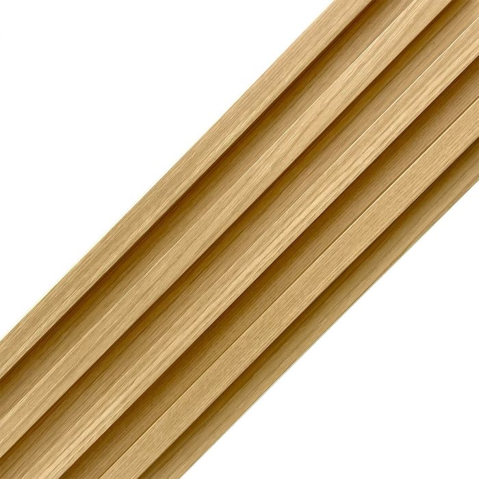 Lamele Ścienne Dekoracyjne Dąb Jasny 2,4 x 16,8 cm – dł. 2,7 m
