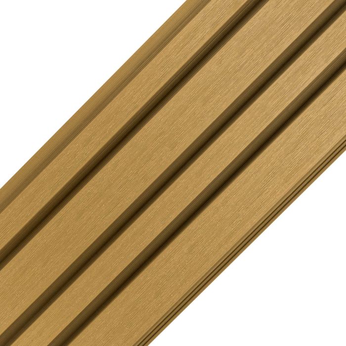 Premium Asymmetrical Composite Slatted Cladding Board Oak – 2,9 m Premium Asymmetrical Composite Slatted Cladding Board Oak – 2,9 m
