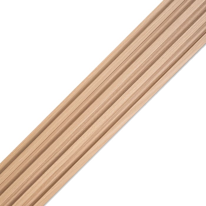 SPC Wall Slats High Profile Natural Oak Matt 1.7 x 14.9 cm – 2.8 m