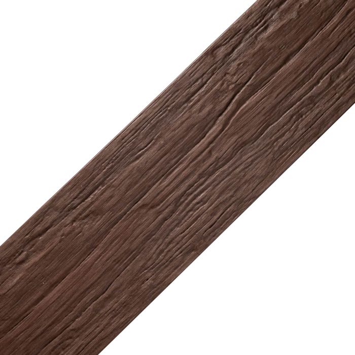 WPC Flat Skirting Trim Solid XL Brown 140x10 mm – 3 m