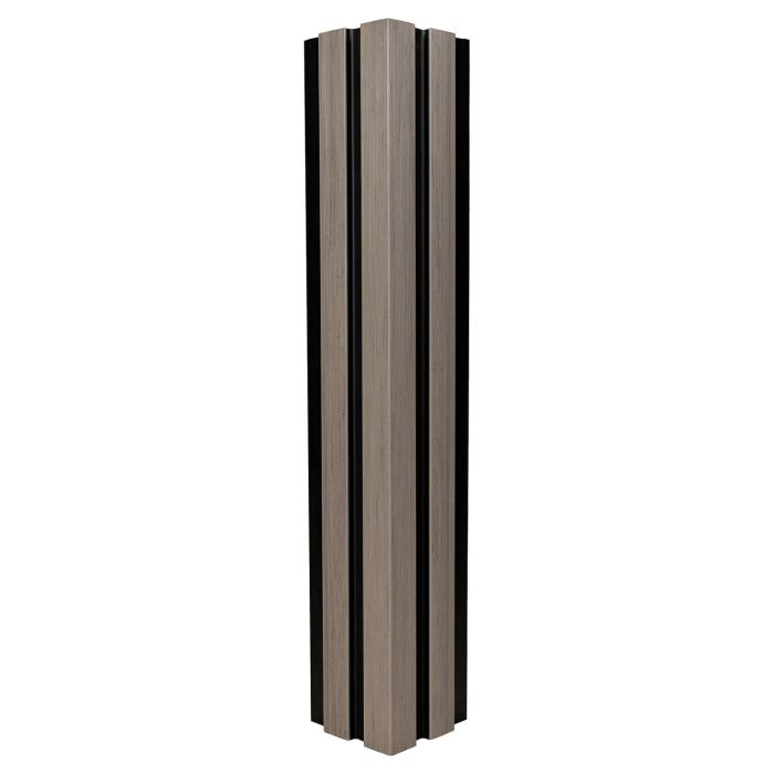 WPC Corner Trim for Slatted Cladding DUO Antique / Black – 2.9 m WPC Corner Trim for Slatted Cladding DUO Antique / Black – 2.9 m