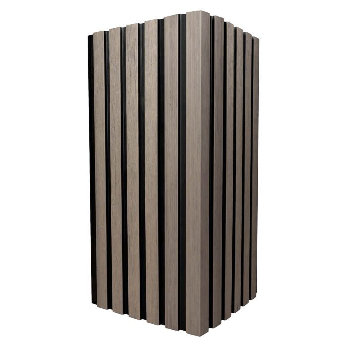 WPC Corner Trim for Slatted Cladding DUO Antique / Black – 2.9 m WPC Corner Trim for Slatted Cladding DUO Antique / Black – 2.9 m
