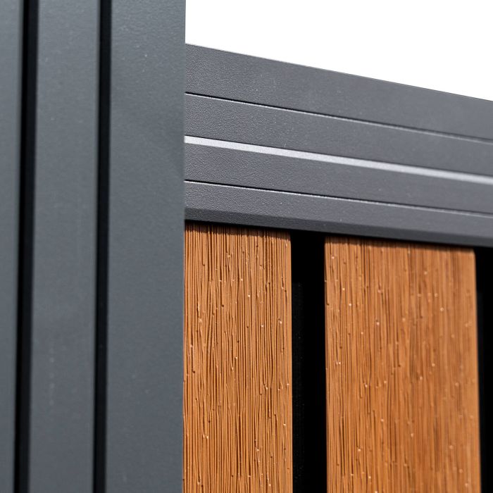 Top Rail for Premium Slatted Fences Anthracite – 1.8 m Top Rail for Premium Slatted Fences Anthracite – 1.8 m