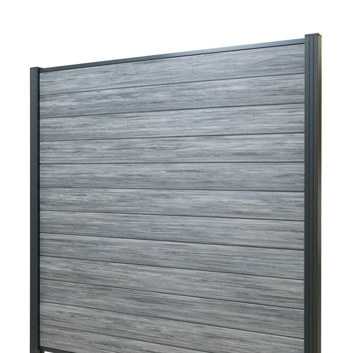 Panel ogrodzeniowy kompozytowy Premium Gray – 2 słupki Panel ogrodzeniowy kompozytowy Premium Gray – 2 słupki