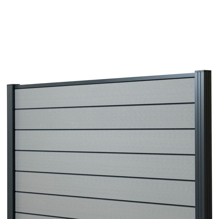 Standard WPC Fencing Panel Grey – 1 Post Standard WPC Fencing Panel Grey – 1 Post