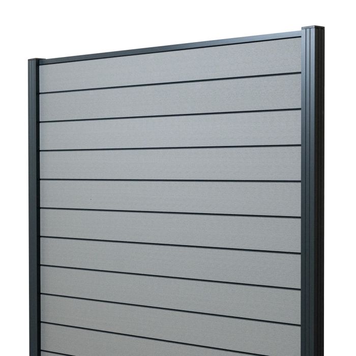 Panel ogrodzeniowy kompozytowy Standard Szary – 2 słupki Panel ogrodzeniowy kompozytowy Standard Szary – 2 słupki