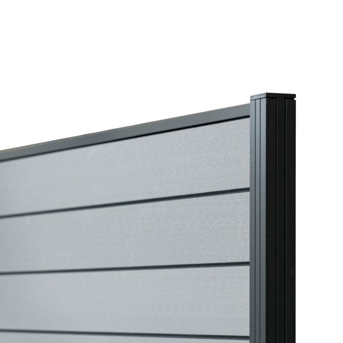 Standard WPC Fencing Panel Grey – 1 Post Standard WPC Fencing Panel Grey – 1 Post