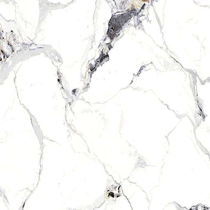 Wall Panel SPC Carrara White Marble Glossy 120 x 280 cm 4 mm (C)