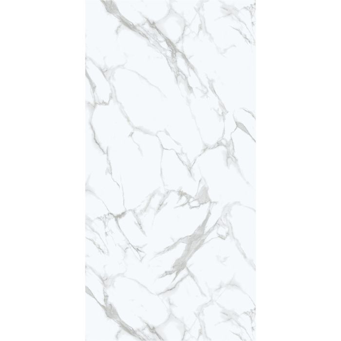 Wall Panel SPC Calacatta White Marble Glossy 60 x 120 cm 4 mm