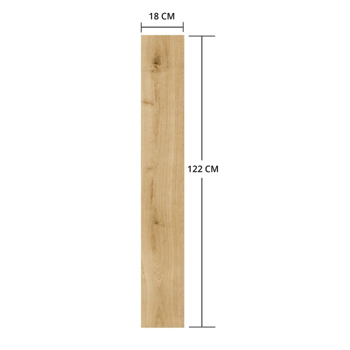 SPC Vinyl Floor Panel Light Oak Matt 18 × 122 cm 4 mm