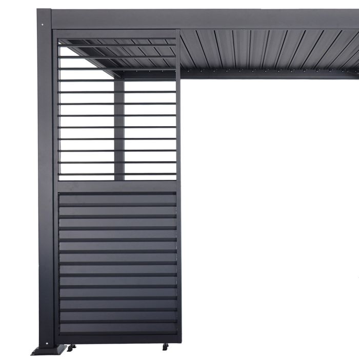Adjustable Horizontal Louver Panel for Garden Pergola Anthracite