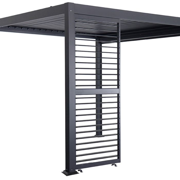 Adjustable Horizontal Louver Panel for Garden Pergola Anthracite