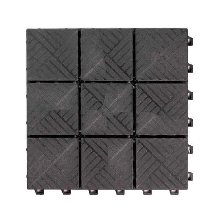 Płytka Ogrodowa Tarasowa Uni-Floor Kostka Antracyt 29 x 29 x 2 cm Płytka Ogrodowa Tarasowa Uni-Floor Kostka Antracyt 29 x 29 x 2 cm