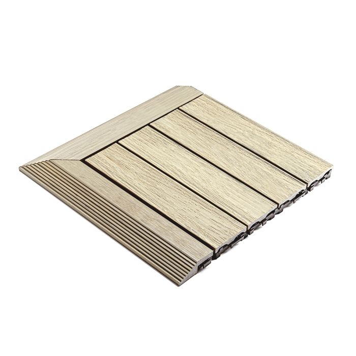 Premium Composite Decking Tile Side Ecru