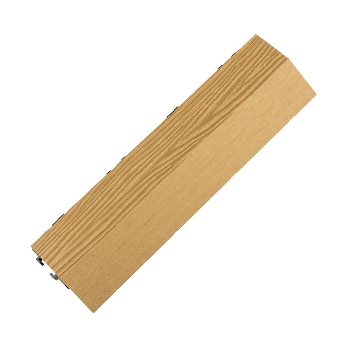 3D Composite Side Decking Tile Honey Teak