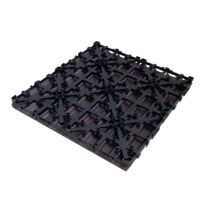 Premium Composite Deck Tile Ecru 30 × 30 × 2.5 cm
