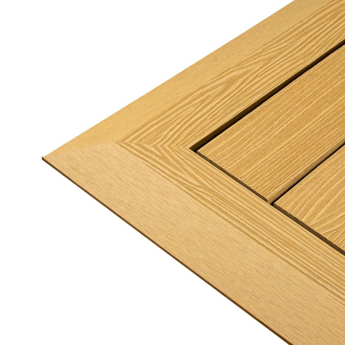 3D Composite Decking Tile Honey Teak 30 x 30 x 2,1 cm
