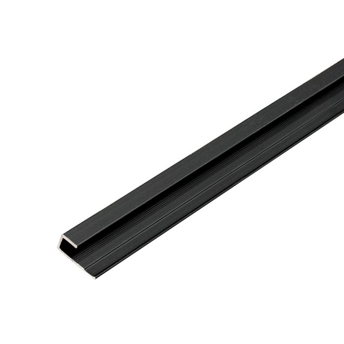 Aluminium Edge Trim Profile 4.5 mm for Wall Panels Black Matt – 2.9 m