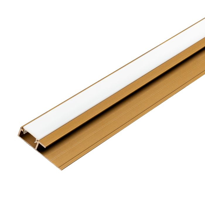Aluminium LED Edge Trim Profile 4,5 mm for Wall Panels Gold Matt – 2,9 m Aluminium LED Edge Trim Profile 4,5 mm for Wall Panels Gold Matt – 2,9 m