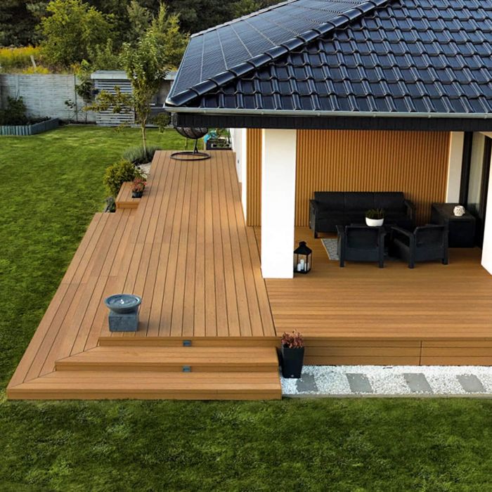 Deska Tarasowa Kompozytowa Premium Dąb Naturalny / Dąb Winchester – dł. 3 m