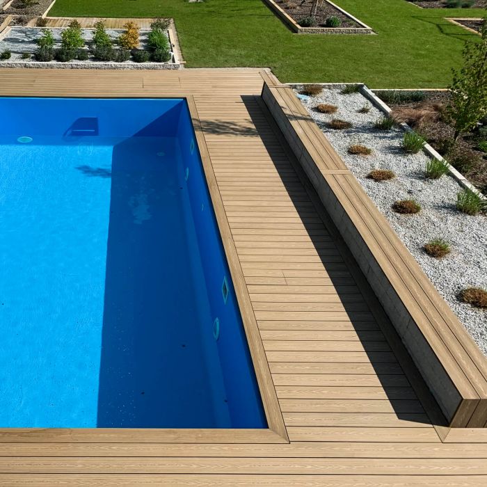 Deska Tarasowa Kompozytowa 3D Miodowy Teak – dł. 3,5 m