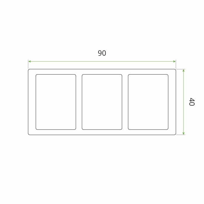 Premium Antique Decorative Composite WPC Slat Profile 9x4 cm – 2.8 m Premium Antique Decorative Composite WPC Slat Profile 9x4 cm – 2.8 m