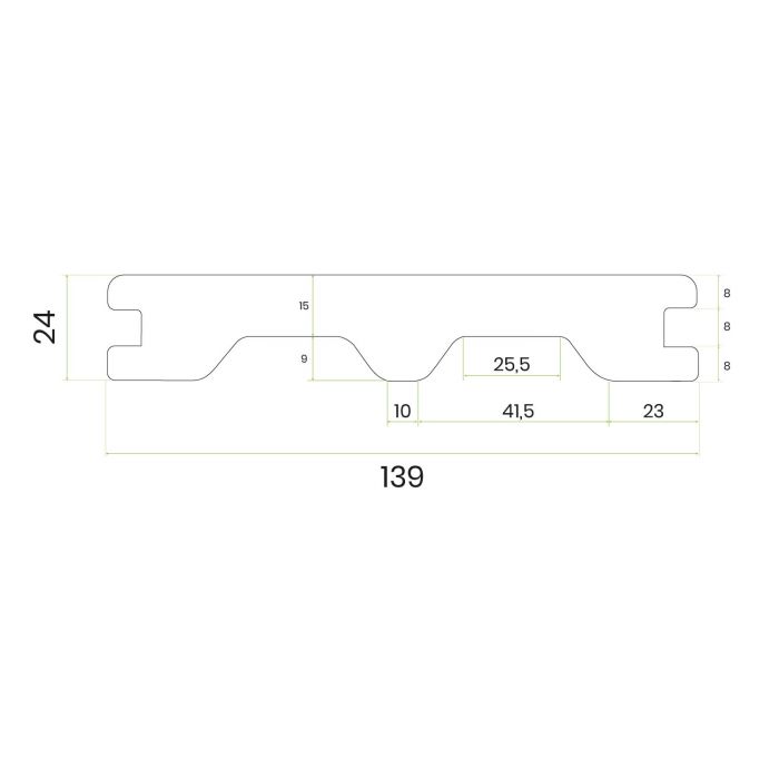 Deska Tarasowa Kompozytowa Solid Prestige Premium Dąb Winchester – dł. 50 cm (Próbnik)