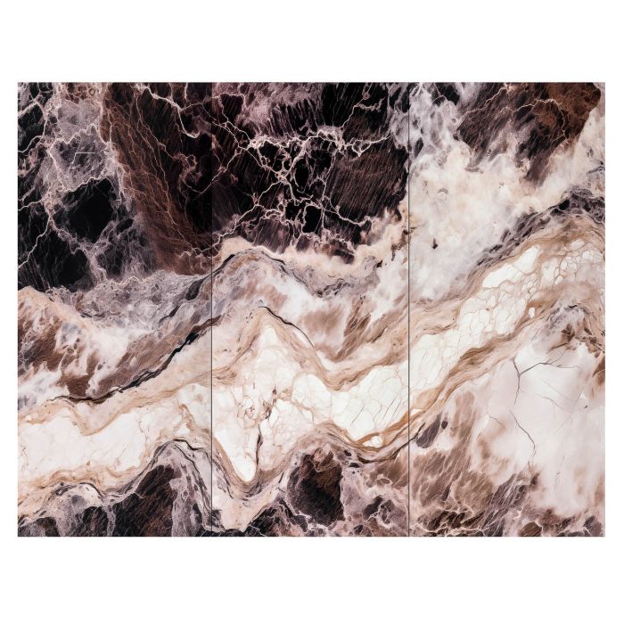 Wandpaneel XXL Emperador Schwarz Glänzend 120 x 280 cm 3 mm (A)