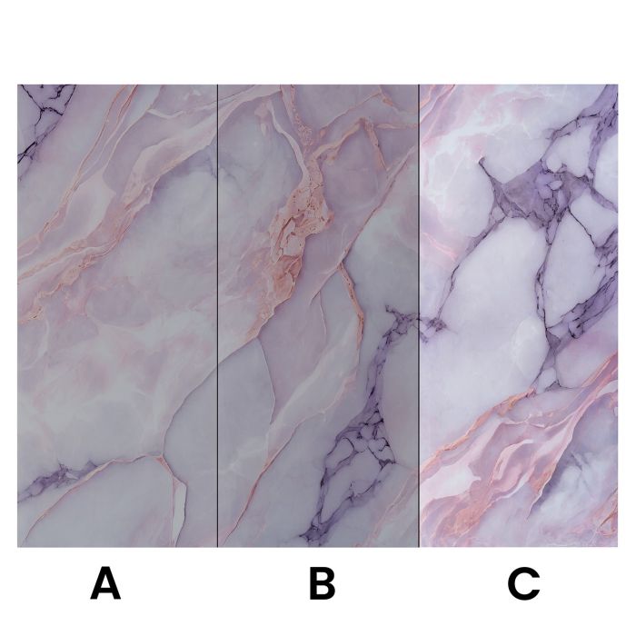 Wall Panel XXL Statuario Pink Glossy 120 x 280 cm 3 mm (C)