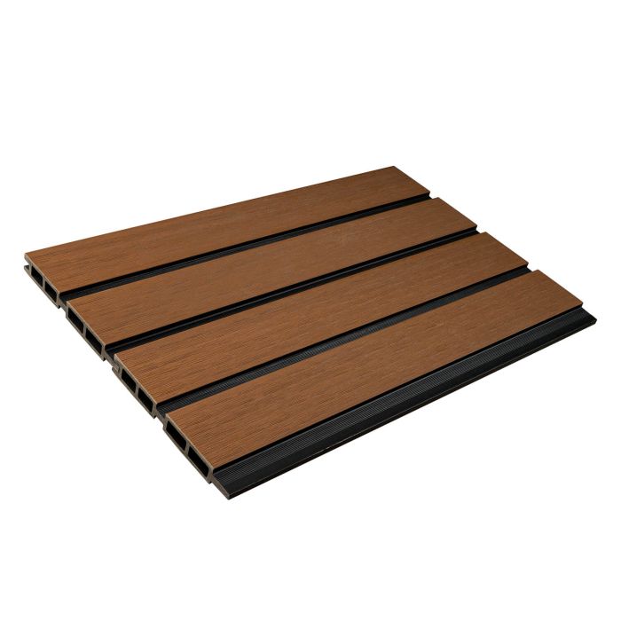 Slatted Fence Board DOU Premium Teak / Black - 1,8 m