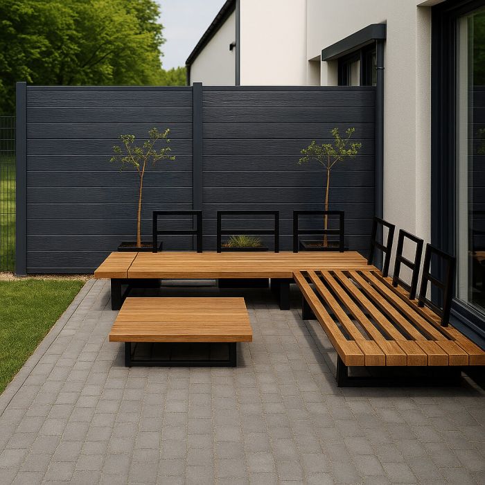 Deska Ogrodzeniowa Premium Antracyt 162 x 20 mm – dł. 1,8 m