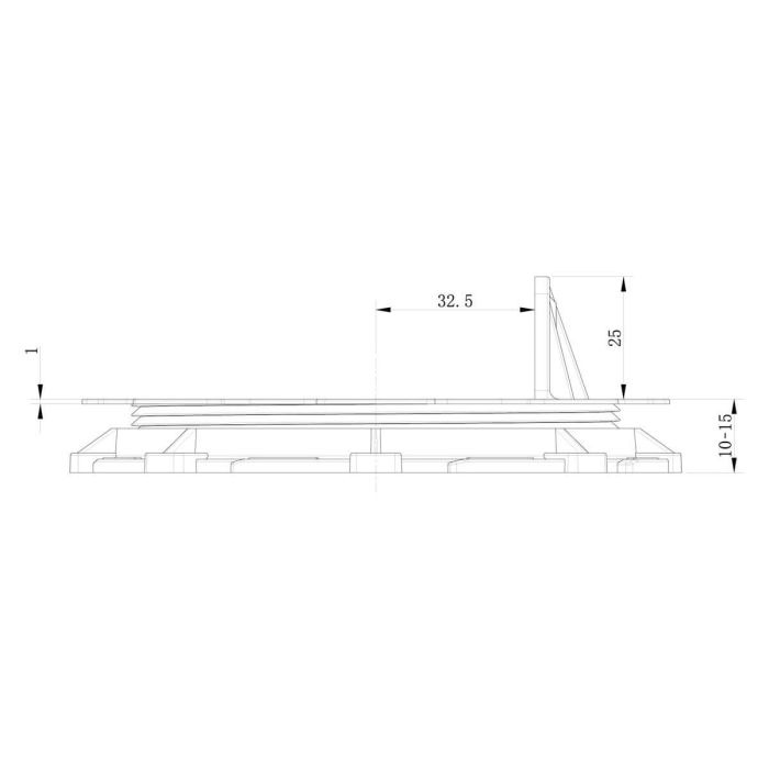 Wspornik Tarasowy Regulowany pod legar ETL 10-15 mm
