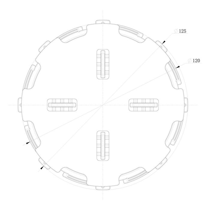 Wspornik Tarasowy Regulowany Pod Płyty ETP 10-15 mm