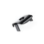Single U-3 stainless steel locking clip + screw (black)