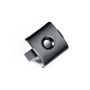 Single U-3 stainless steel locking clip + screw (black)