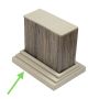 Premium Antique Fixing Element for Decorative Profiles 9 x 4 cm
