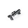 Double U-2 stainless steel locking clip + screw (black)