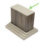 Premium Antique End Cap for Decorative Profiles 9 x 4 cm
